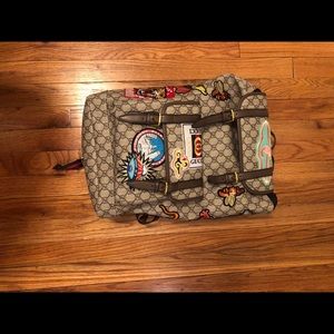 Gucci Courrier Soft Backpack GG Supreme